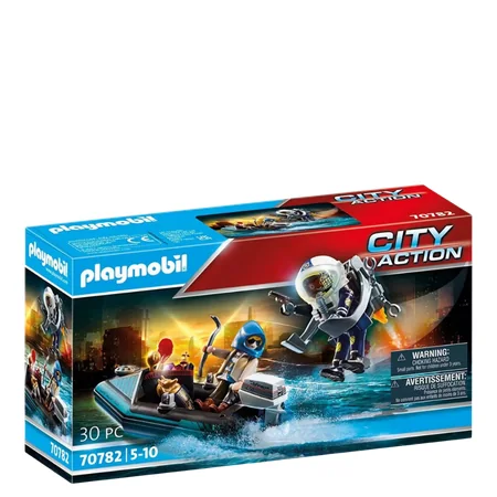 Playmobil City Action Poliisi Jet Pack ja Vene Leikkisetti
