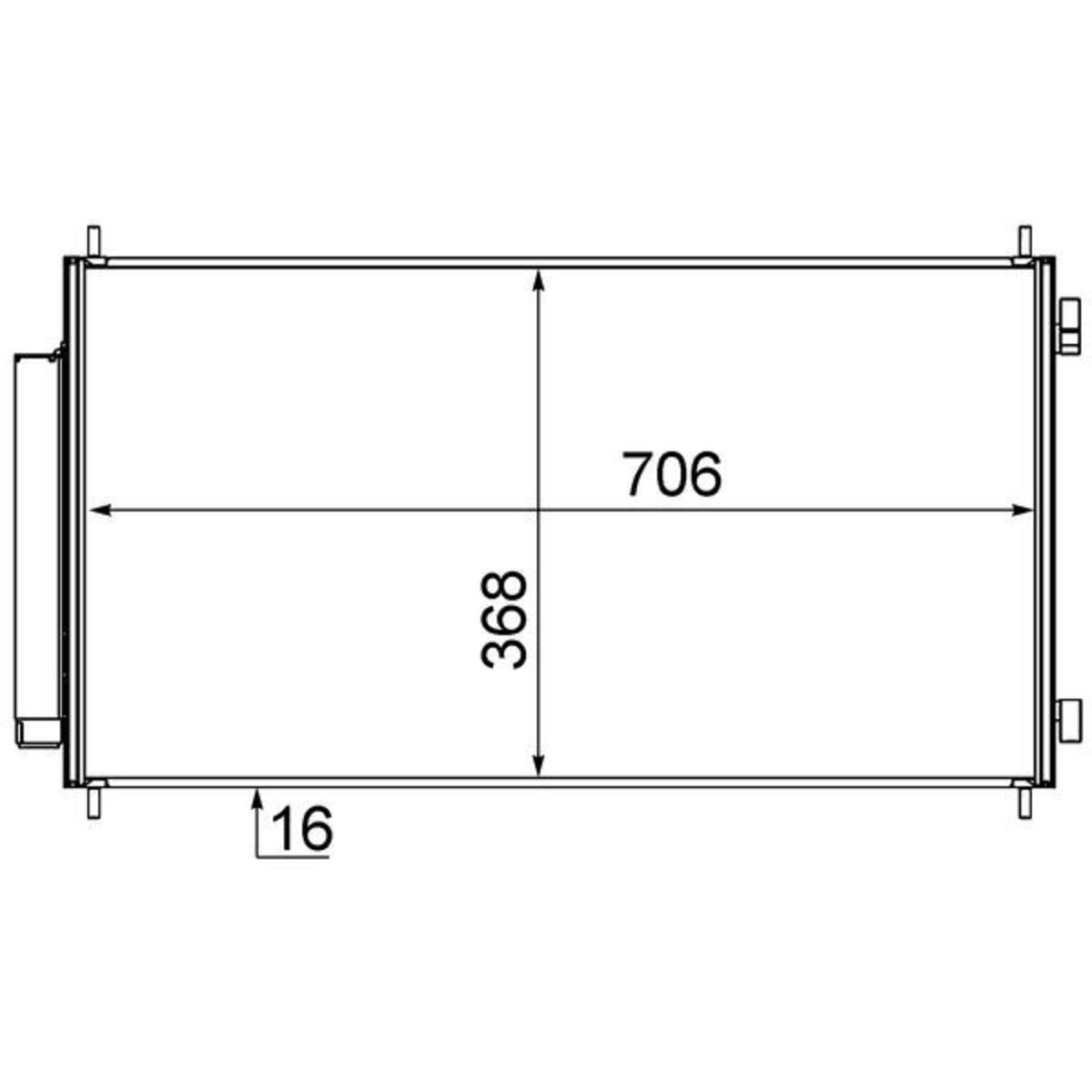 Lauhdutin, ilmastointilaite MAHLE AC 719 000S