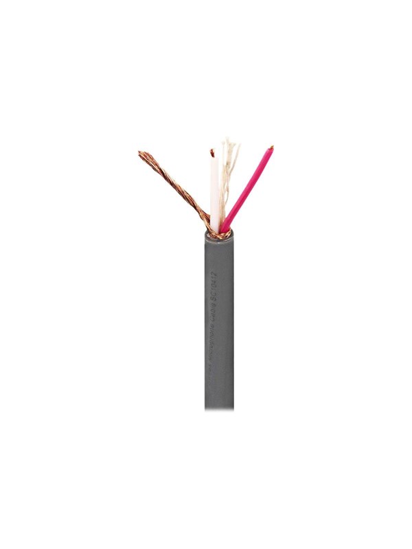 Mikrofonikaapeli | 2 x 0.23 mm2 | Kupari | 100.0 m | Pyöreä | PVC | Tummanharmaa | Kela