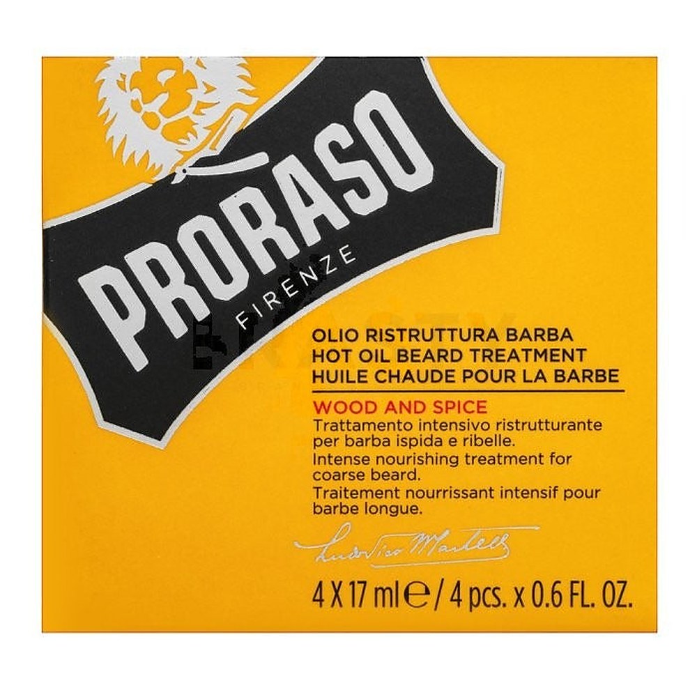 Proraso Wood & Spice Partaöljy 4x17ml