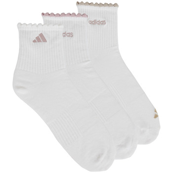 ADIDAS PERFORMANCE Urheilusukat 'womens quarter 3 Pair Pack' ruskea / vaalea pinkki / valkoinen
