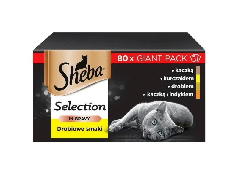 Sheba 4770608257835, Aikuinen, Kana, Ankka, Siipikarja, 80x85 g