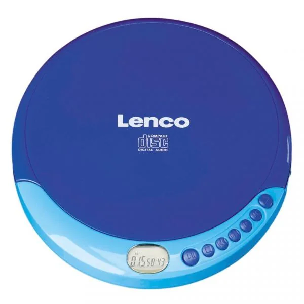Lenco CD-011, 190 g, Sininen, Kannettava CD-soitin