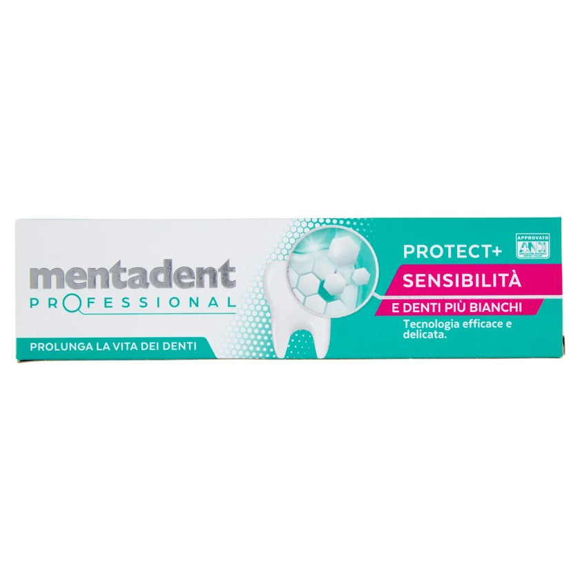 Mentadent Professional Protect+ Herkkyys Ja Valkoisemmat Hampaat 75 ml
