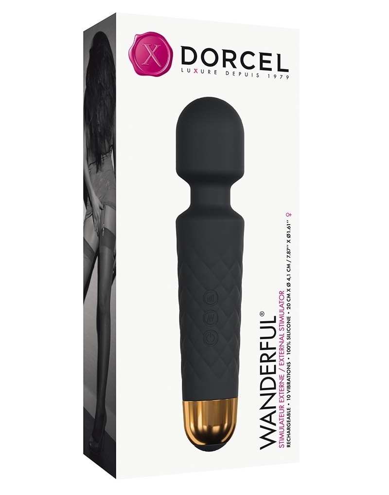 Dorcel Wanderful, black - naisten lemmikkiseksilelu