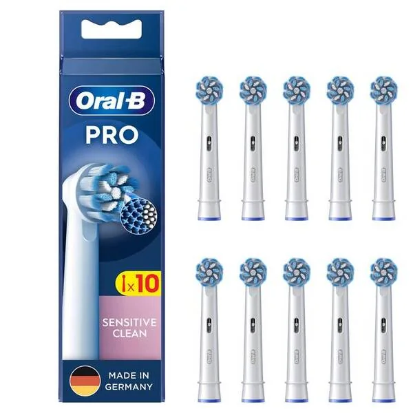 Oral-B Pro Sensitive Clean 10 kpl -vaihtoharjaspäät, Valkoinen