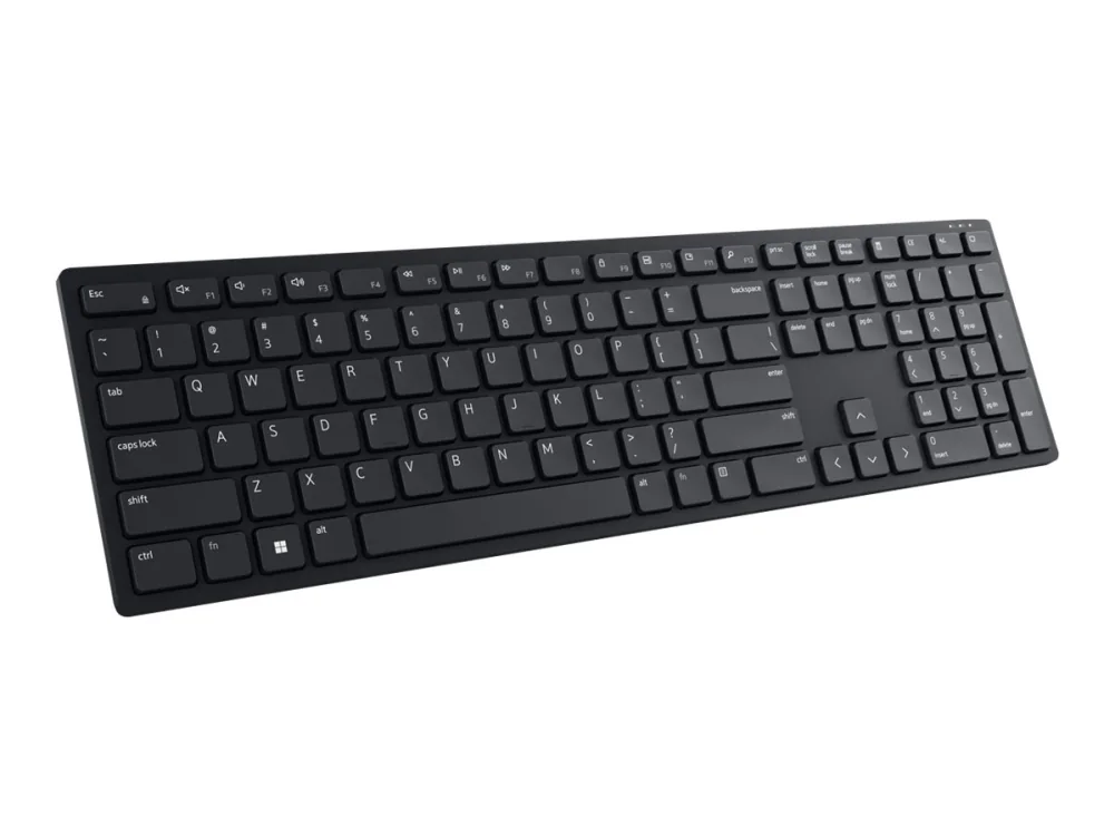 DELL KB500, Täysikokoinen (100 %), Langaton, Langaton RF, QWERTY, Musta