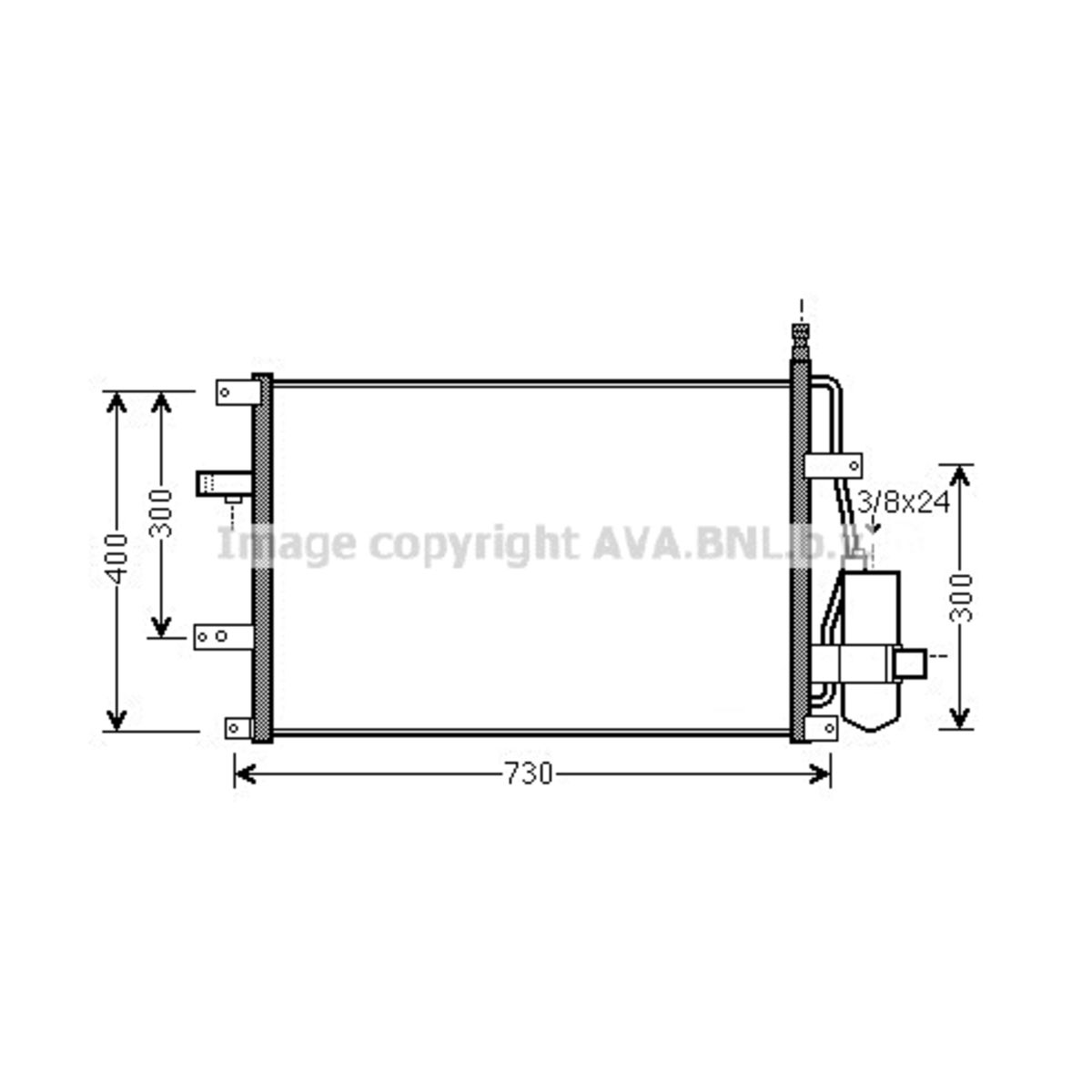 Lauhdutin, ilmastointilaite AVA COOLING SYSTEMS VO5107D