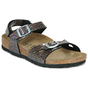 BIRKENSTOCK Sandaalit 'Rio' sininen / vihreä / vaaleanpunainen / musta