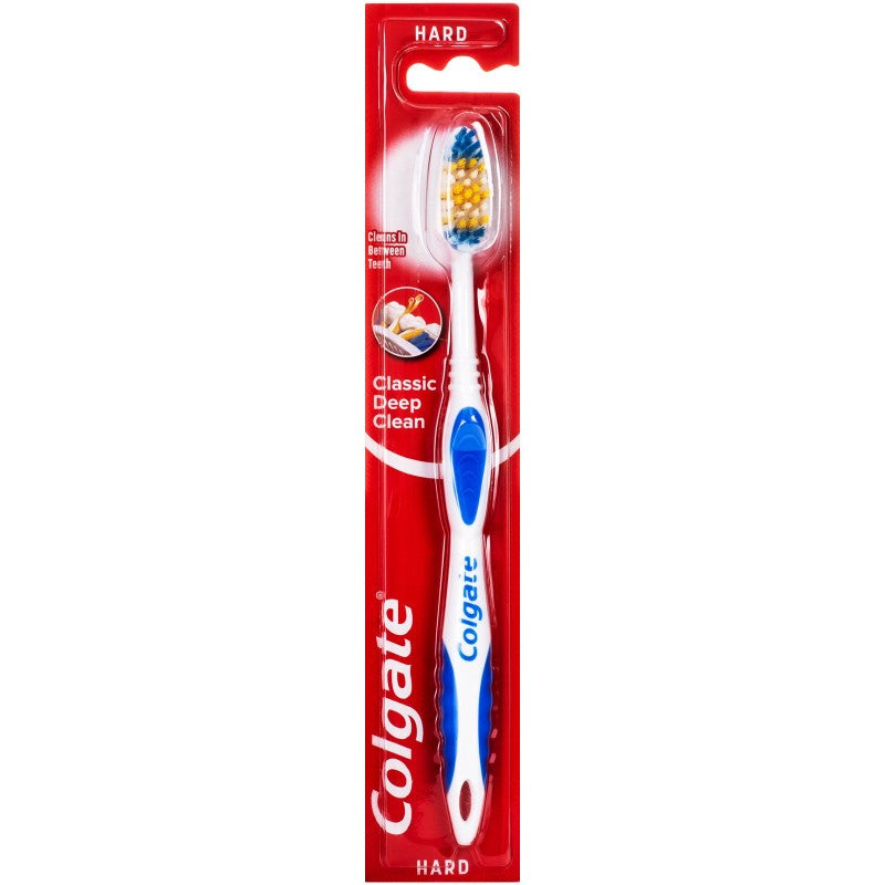 Colgate Klassinen syvä Clean Kova hammasharja hampaiden ja suun harjaukseen, kova