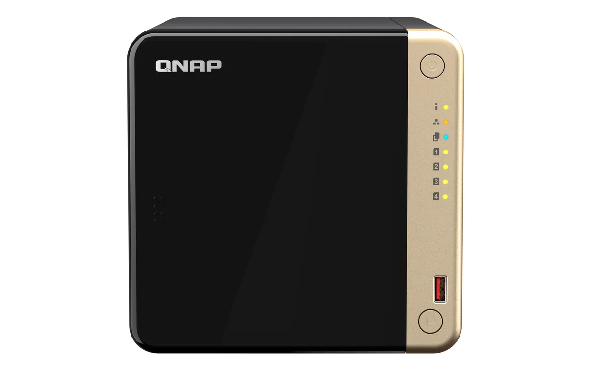 QNAP TS-464-8G - Verkkotallennuslaite, Musta