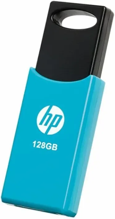 HP v212w USB 2.0 128 Gt -muistitikku, musta/sininen