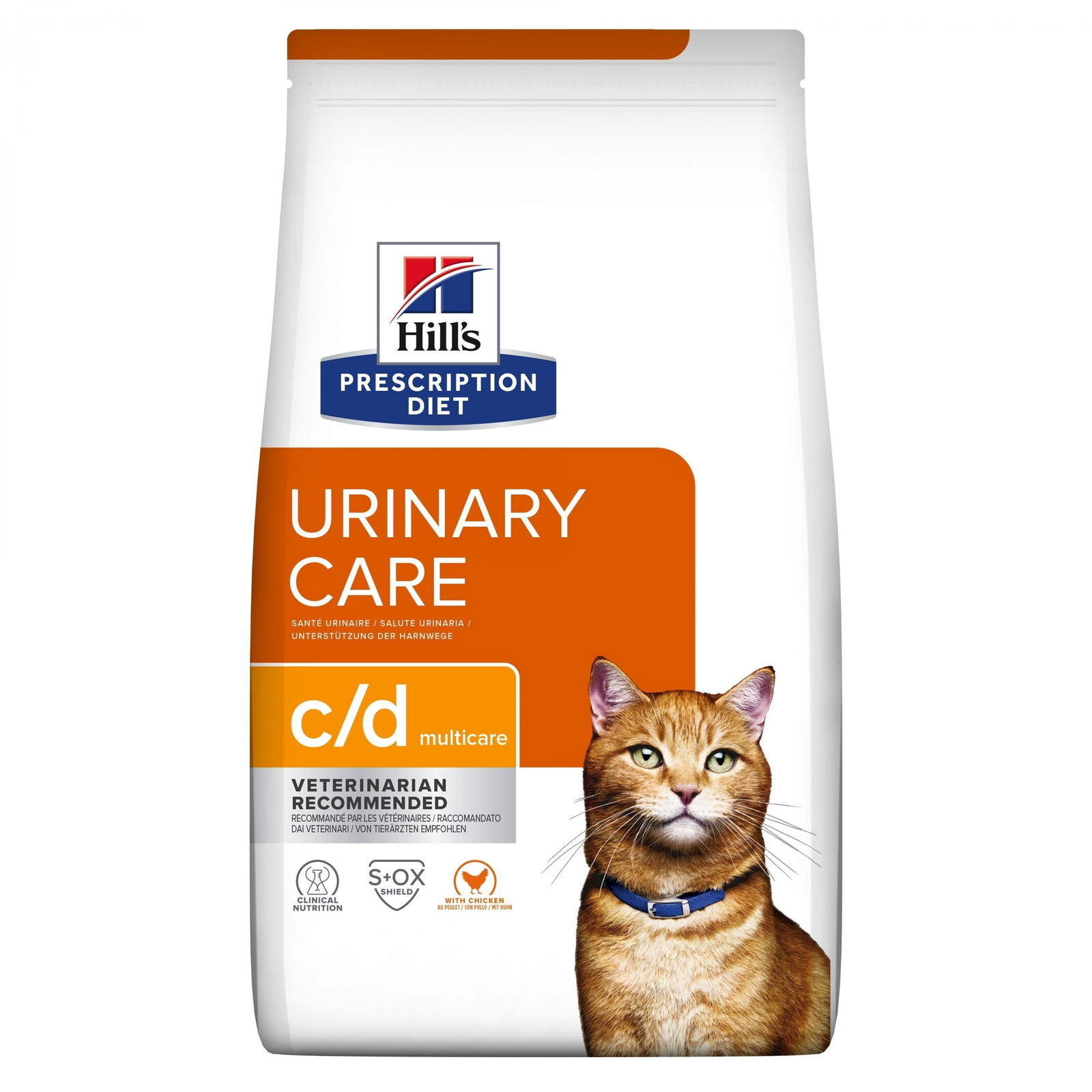 Hill's PRESCRIPTION DIET Feline c/d Urinary Care Multicare Kuiva kissanruoka Kana 8kg