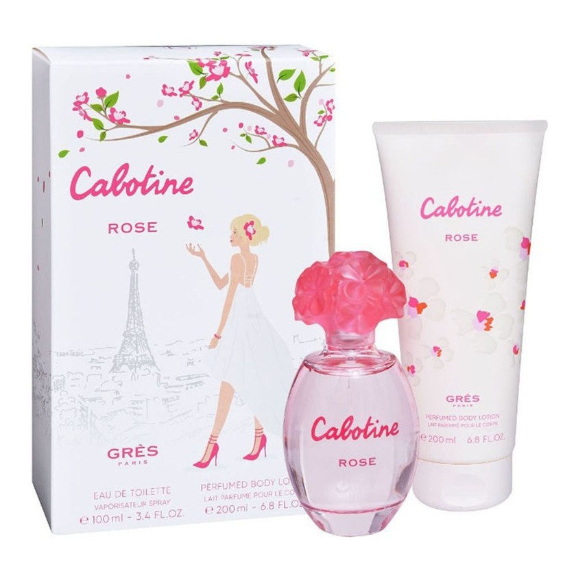Gres Cabotine Rose Eau de Toilette Donna 100 ml + Lozione Corpo 200 ml — Set profumo