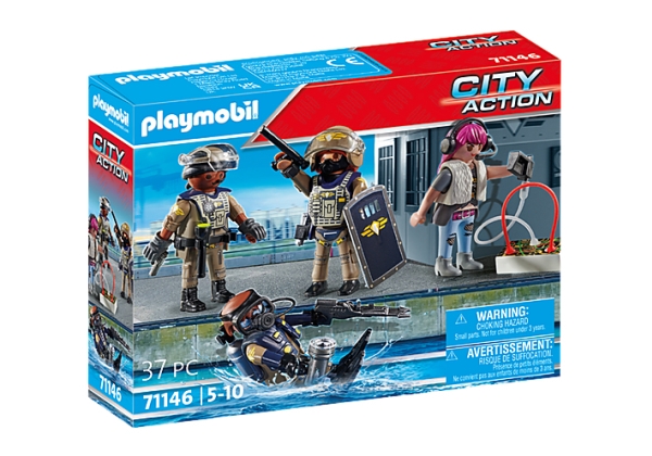 Playmobil Kaupunkitoimintaa - Tactical Unit -hahmosetti