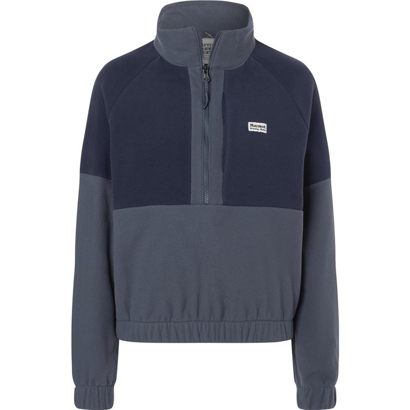 Marmot Wm's Retro Rocklin 1/2 Zip Thunderhead/Arctic Navy - L