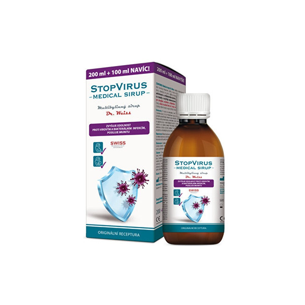 Simply you StopVirus Lääketieteellinen Valkoinen Siirappi 200 ml + 100 ml ZD ARMA