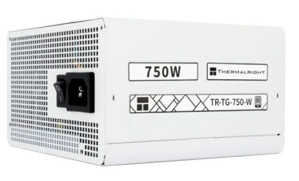 Thermalright TG (Modular) Valkoinen - Virtalähde - 750 Watt - 120 mm - ATX 3.0 - 80 Plus Kulta sertifioitu