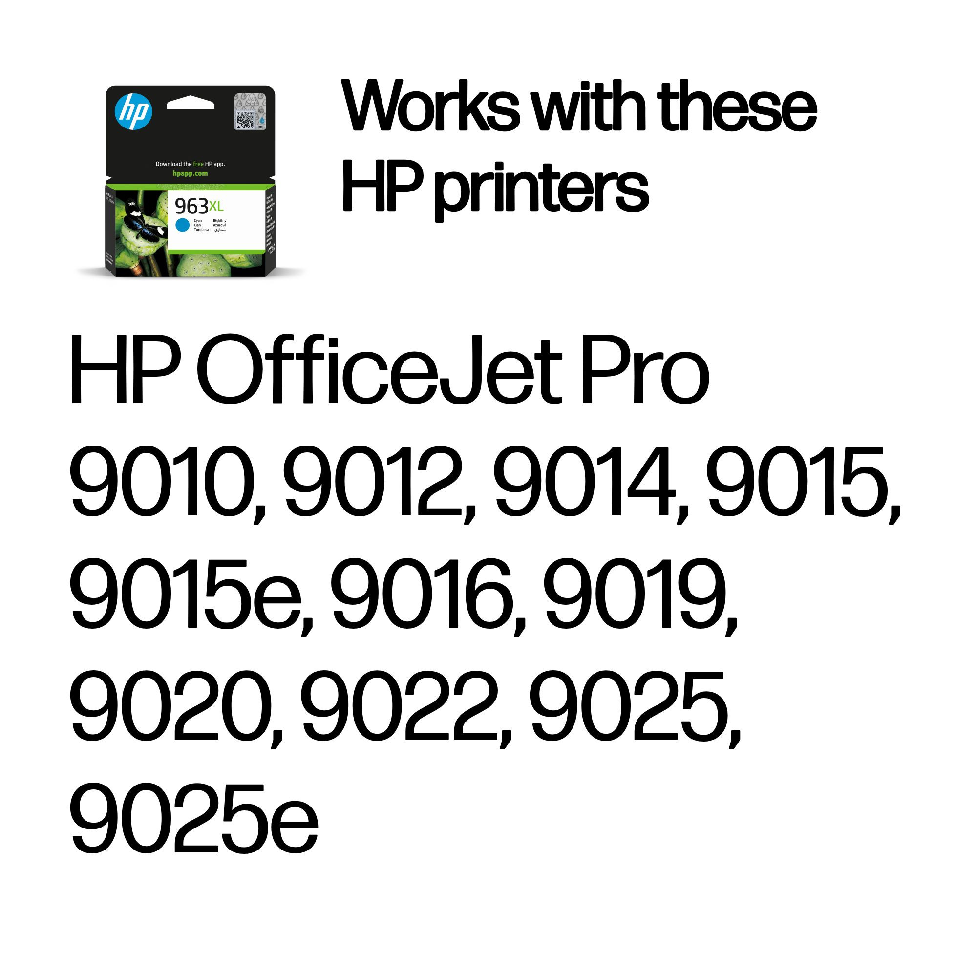 HP 963XL / 3JA27AE High Capacity Cyan Ink