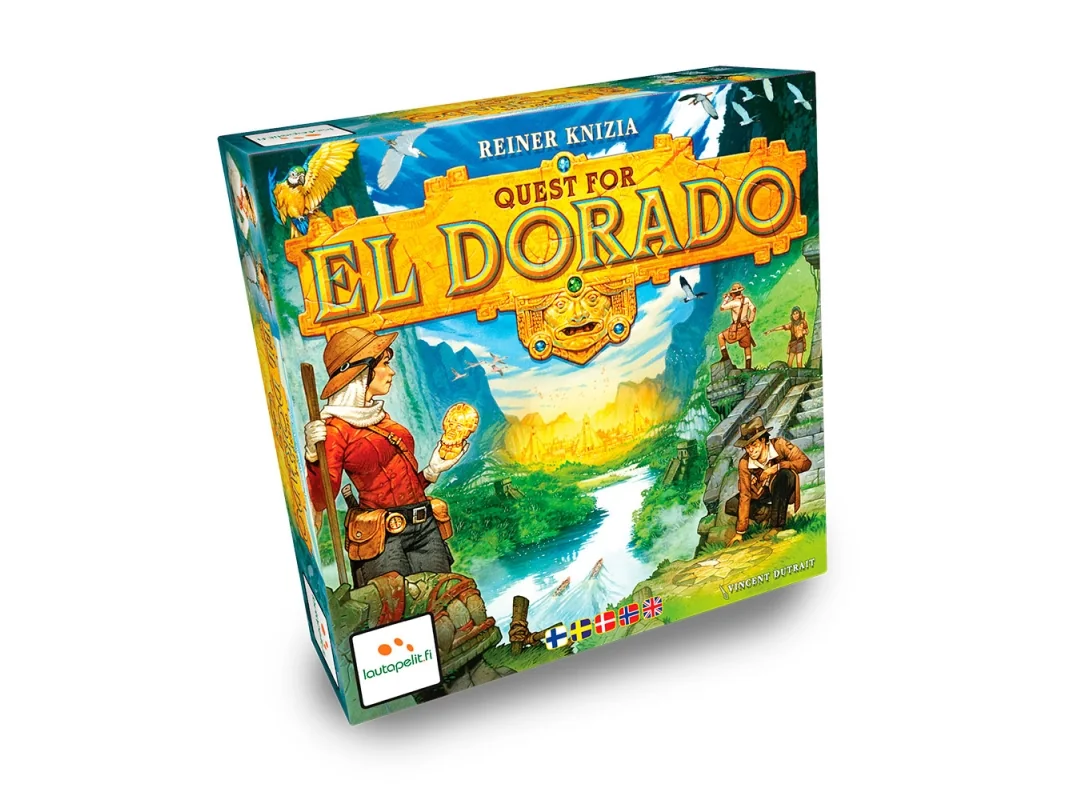Lautapelit Quest for El Dorado (Pohjoismainen + Eng.)