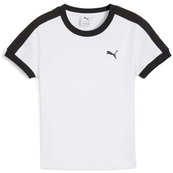 PUMA Paita 'T7' musta / valkoinen