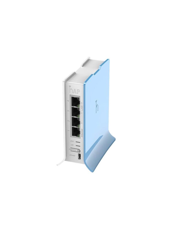 MikroTik RB941-2ND-TC hAP lite TC - Langaton reititin, Sininen ja valkoinen