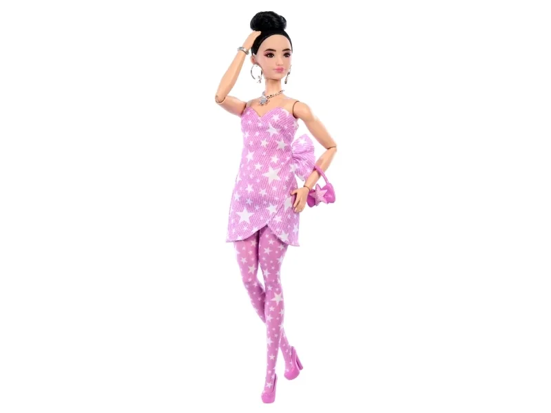 Barbie Deluxe Style Pink Denim Star Wrap Asian