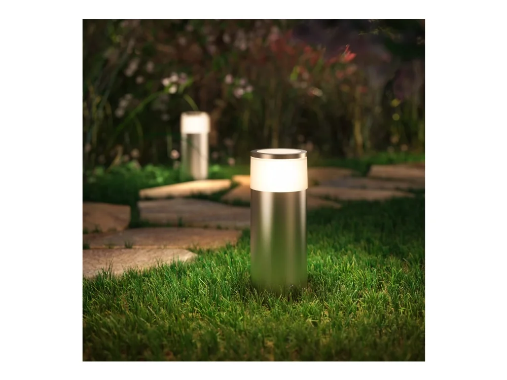 Philips Hue Calla - Pedestal light - LED - 8 W - luokka G - RGB/valkoinen valo - 2200-6500 K - mattakromi