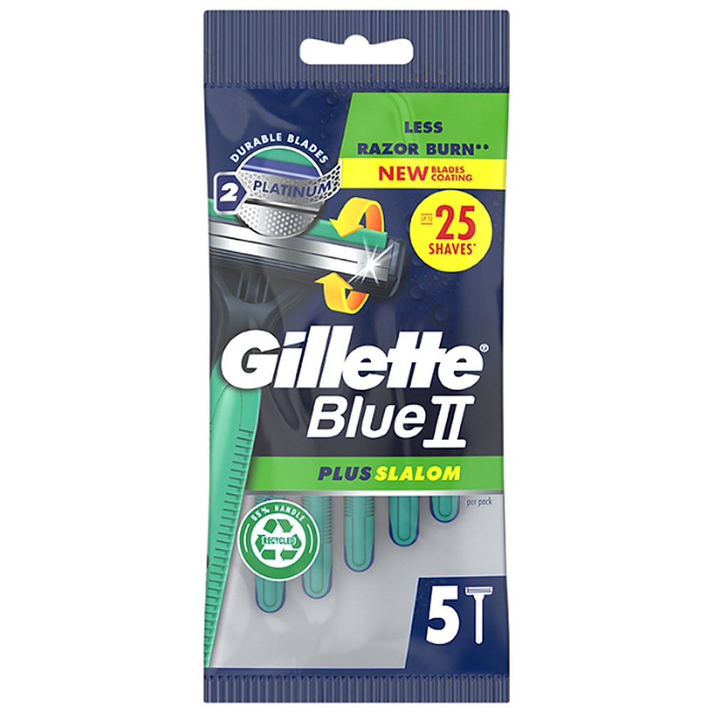 Gillette Blue Ii Plus Slalom kertakäyttöinen partakoneen terä 5 U