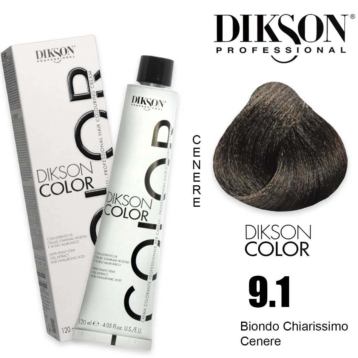 Dikson Väri 120 ml 9.1 - 9C Erittäin vaalea tuhkanvaalea