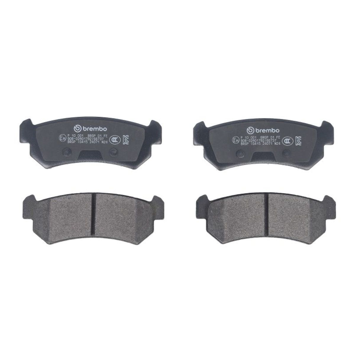 Jarrupalat, levyjarru BREMBO P 10 001