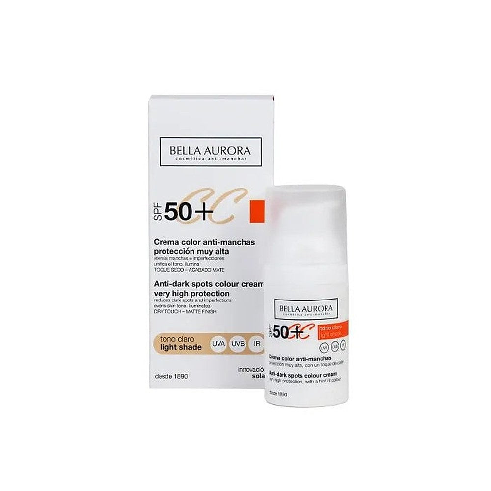 Bella Aurora CC Anti-Blemish Cream Spf50 Light Tone 30 ml