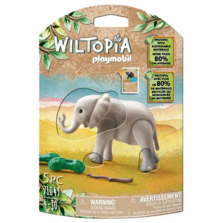 Playmobil Wiltopia Norsuvasikka Tarvikkeilla