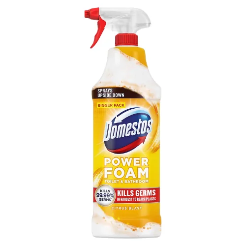 Domestos Power Foam Citrus Blast WC- ja Kylpyhuoneen Puhdistussuihke – 650 ml