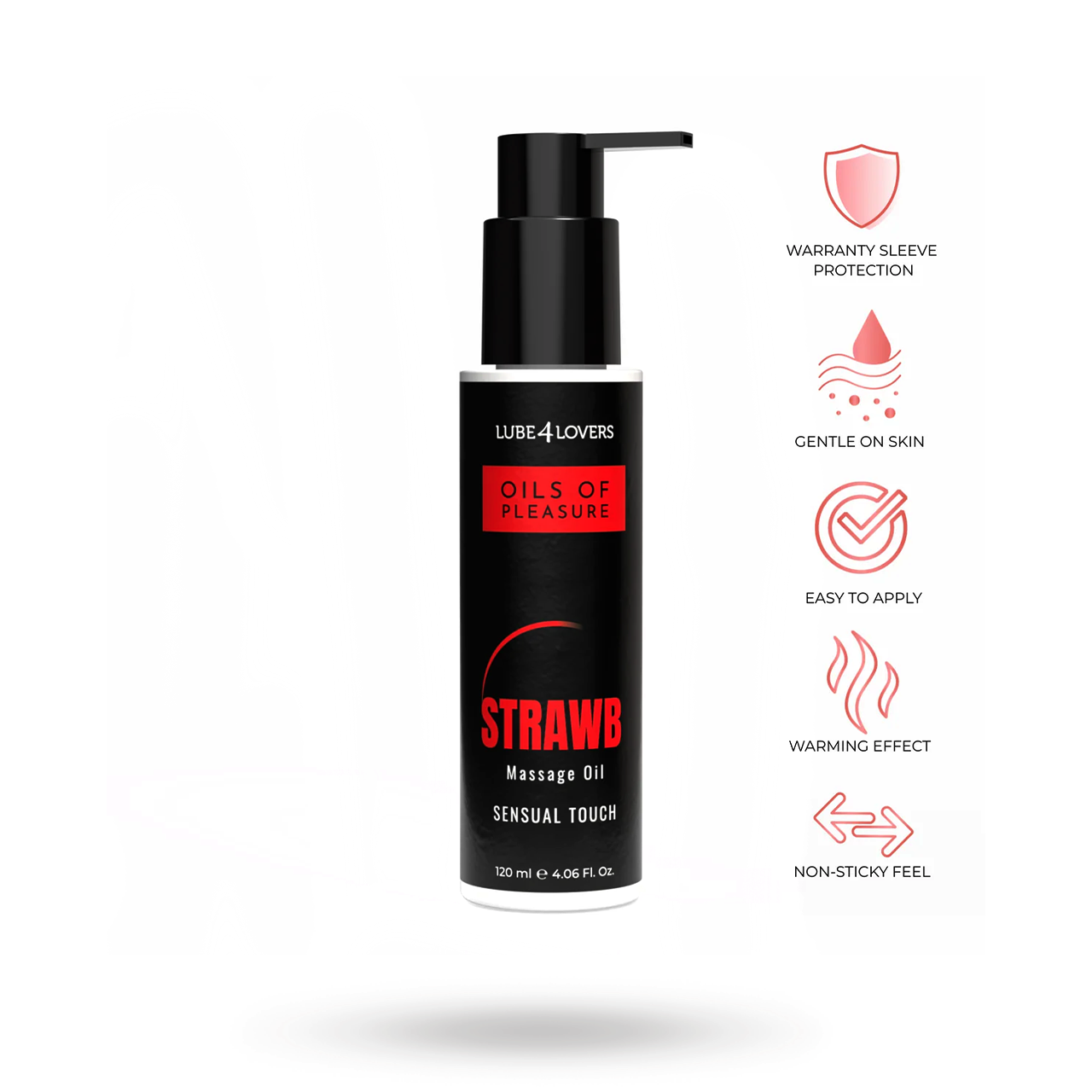 Strawberry Massage Oil 120 ml Mansikka Hierontaöljy