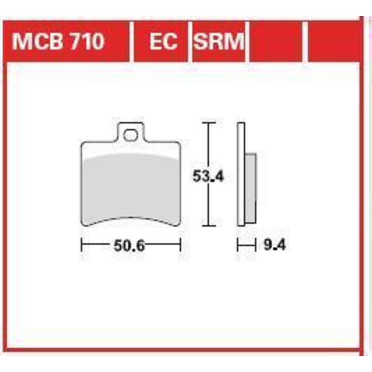 Jarrupalat, levyjarru TRW MCB710SRM