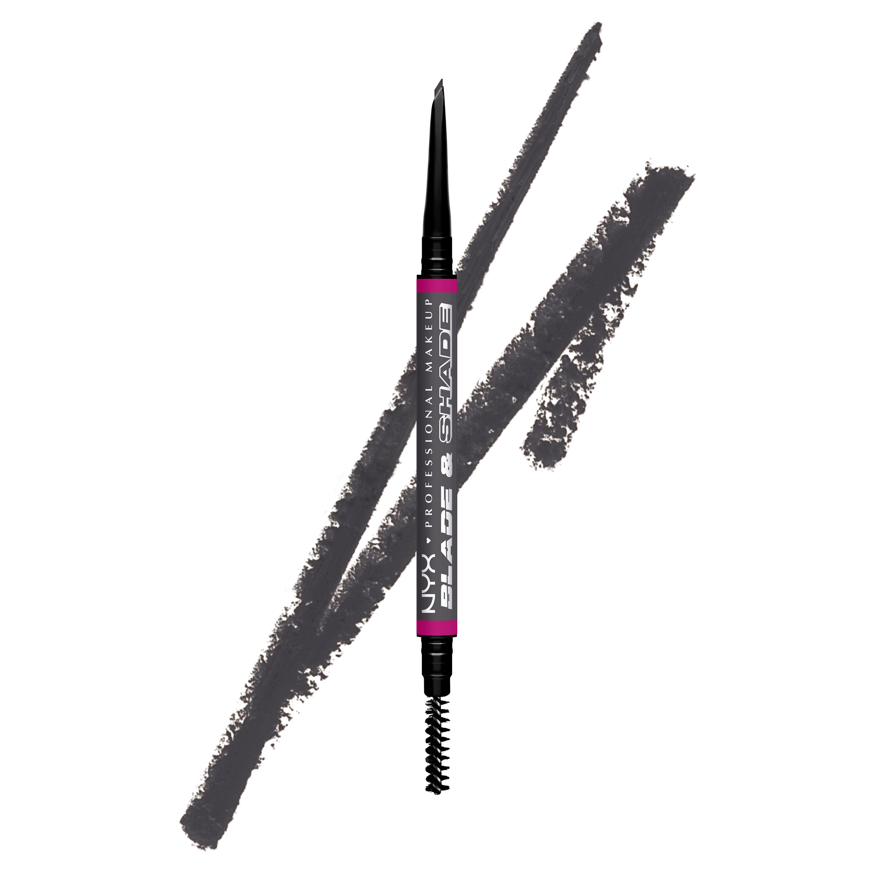NYX Professional Makeup Blade & Shade kulmakarvakynä siveltimen värillä 11 harmaa 0,06 g