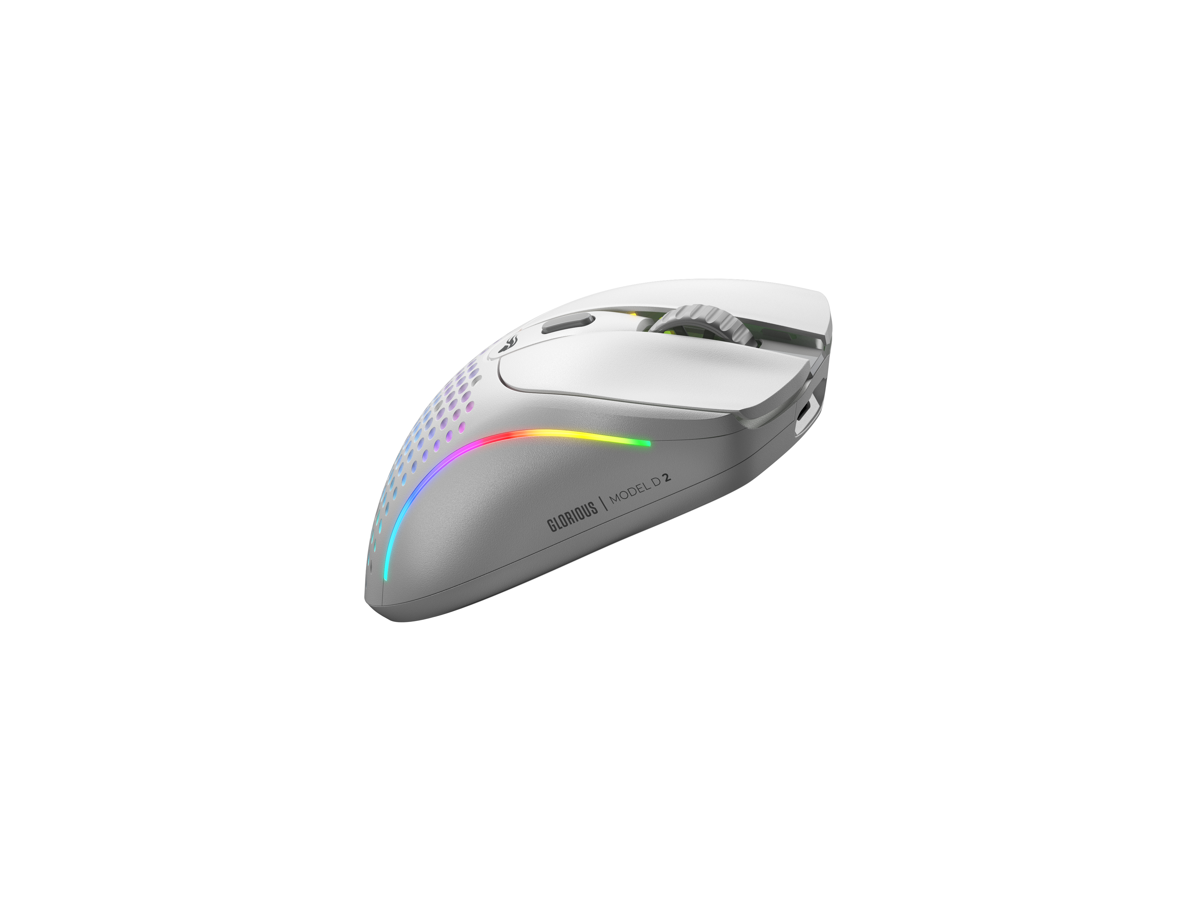 Glorious Model D 2 Wireless - Matte White - Pelihiiri - Optinen - 5 painiketta - Valkoinen
