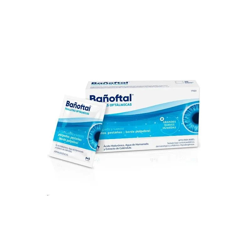 Steriilit silmäpyyhkeet M4pharma Bañoftal 20 kpl