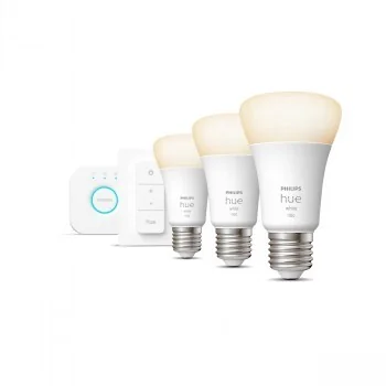 Philips Hue White E27 Starter Kit - Älyvalaistuksen aloitussarja, Valkoinen
