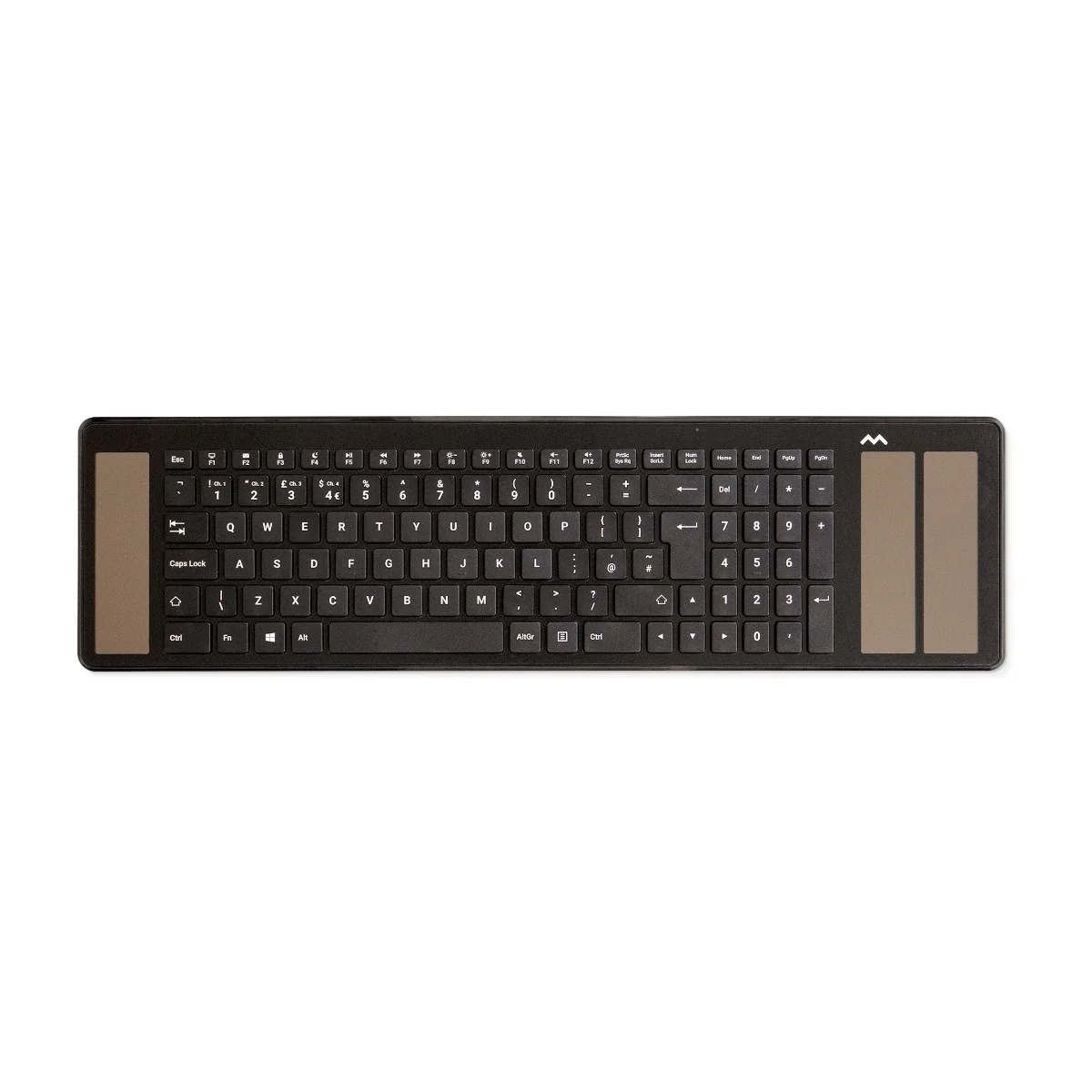 Mousetrapper Type - Nordic, Täysikokoinen (100 %), Langallinen & langaton, USB + Bluetooth, Musta