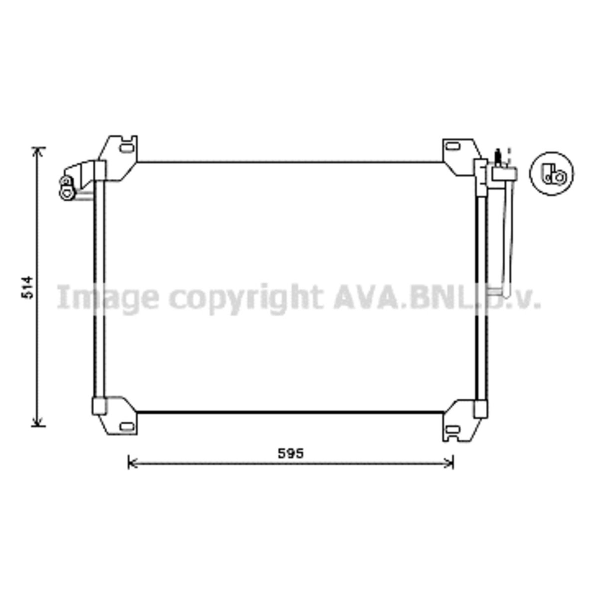 Lauhdutin, ilmastointilaite AVA COOLING SYSTEMS SBA5074