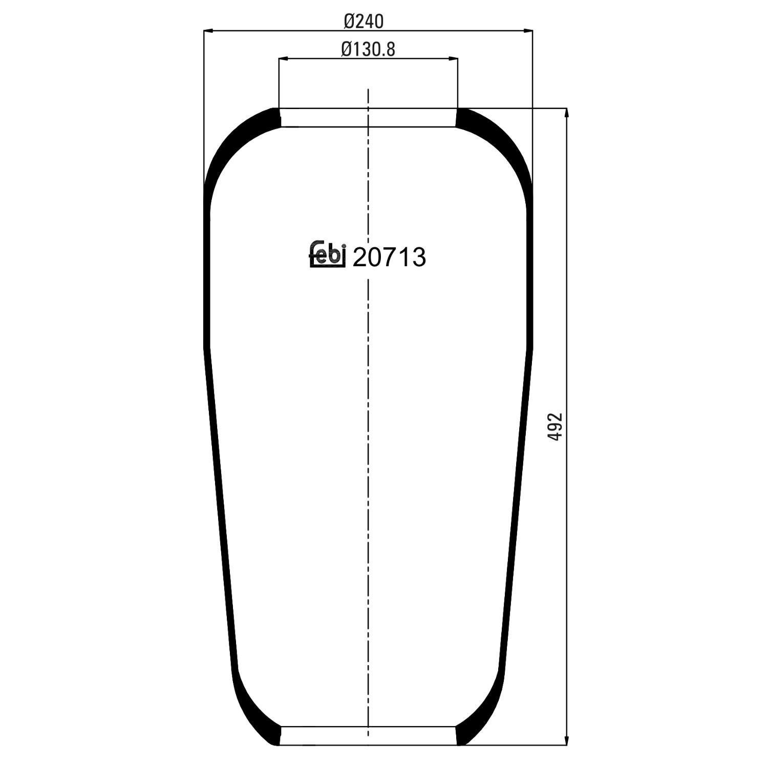 Metallipalje, ilmajousitus FEBI BILSTEIN 20713