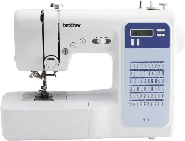 Brother FS60x, Valkoinen, Automaattinen ompelukone, Ompelu, 1 Askel, LCD, 750 ommelta minuutissa