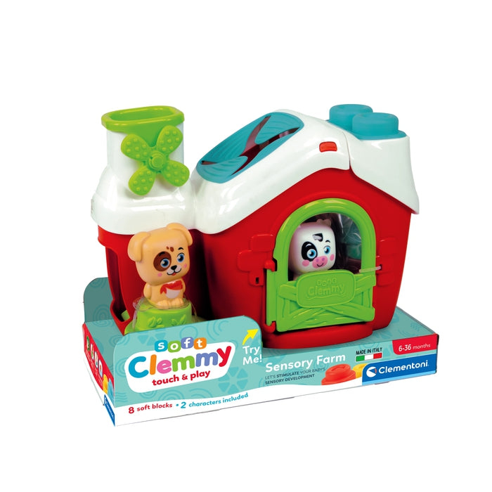 Clementoni Baby - Clemmy Sensory Farm with Soft Blocks 11pcs.