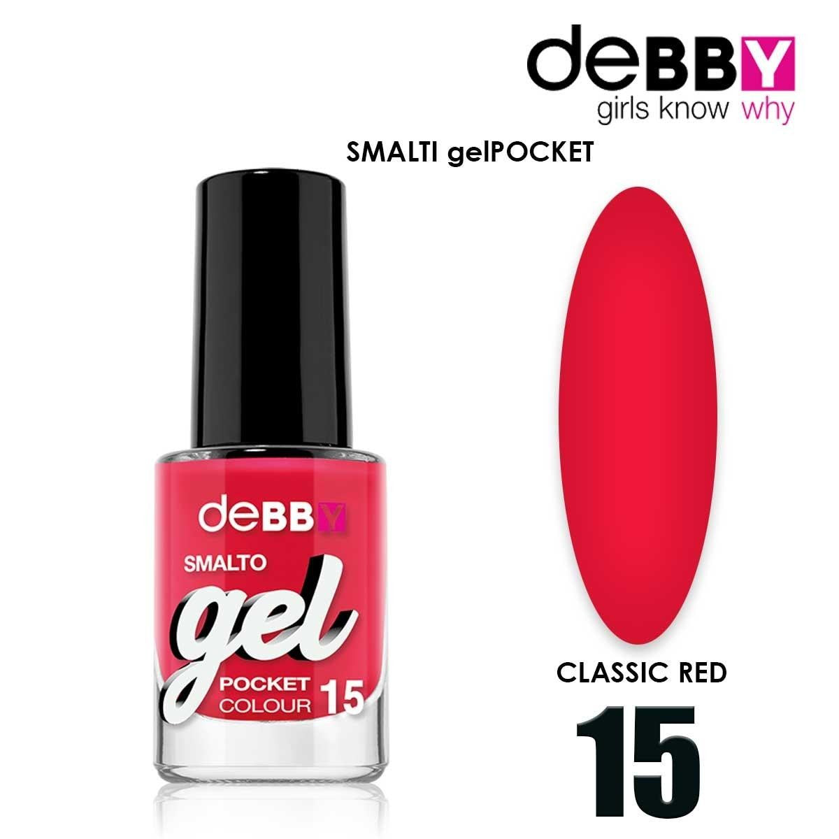 Debby Gel-lakka Pocket 15 Klassinen Punainen