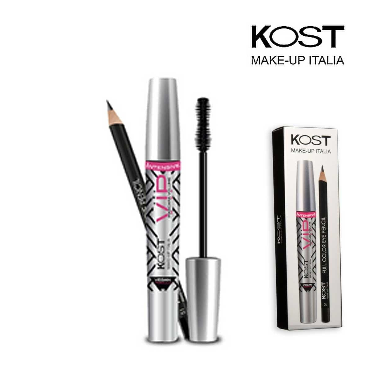 Eyes Kit Mascara Volume Vip & Silmäkynä 51 Kost