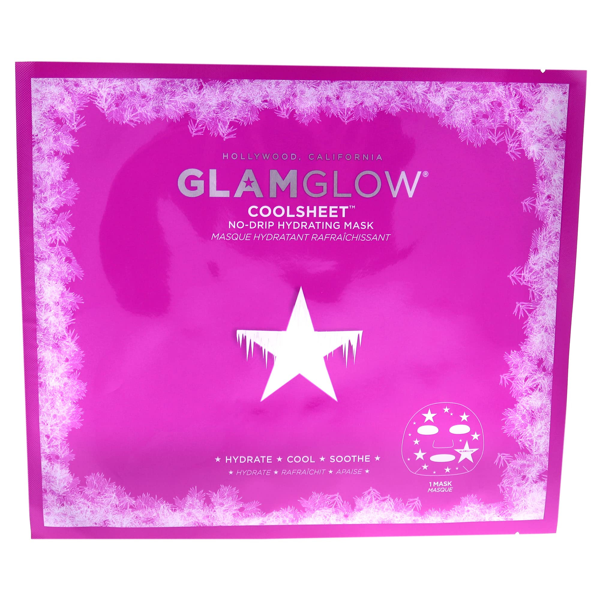 Kosteuttava Sheet Mask GlamGlow No-Drip kasvoille g