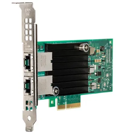 Intel X550-T2, Sisäinen, Langallinen, PCI Express, Ethernet, 10000 Mbit/s, Vihreä, Hopea