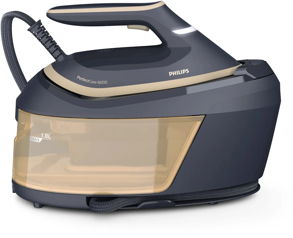 Philips PerfectCare 6000 Series PSG6066/20 -höyrysilityskeskus, 2400 W, 8 bar, 1,8 l, Black Brown